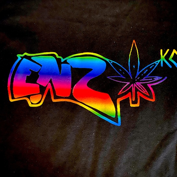 Custom made enzoko logo t shirts in black or white - Picture 2 of 5